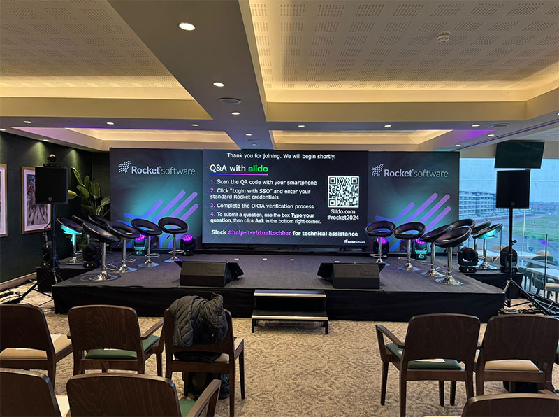 محاسبه سایز ویدئو وال سالن همایش